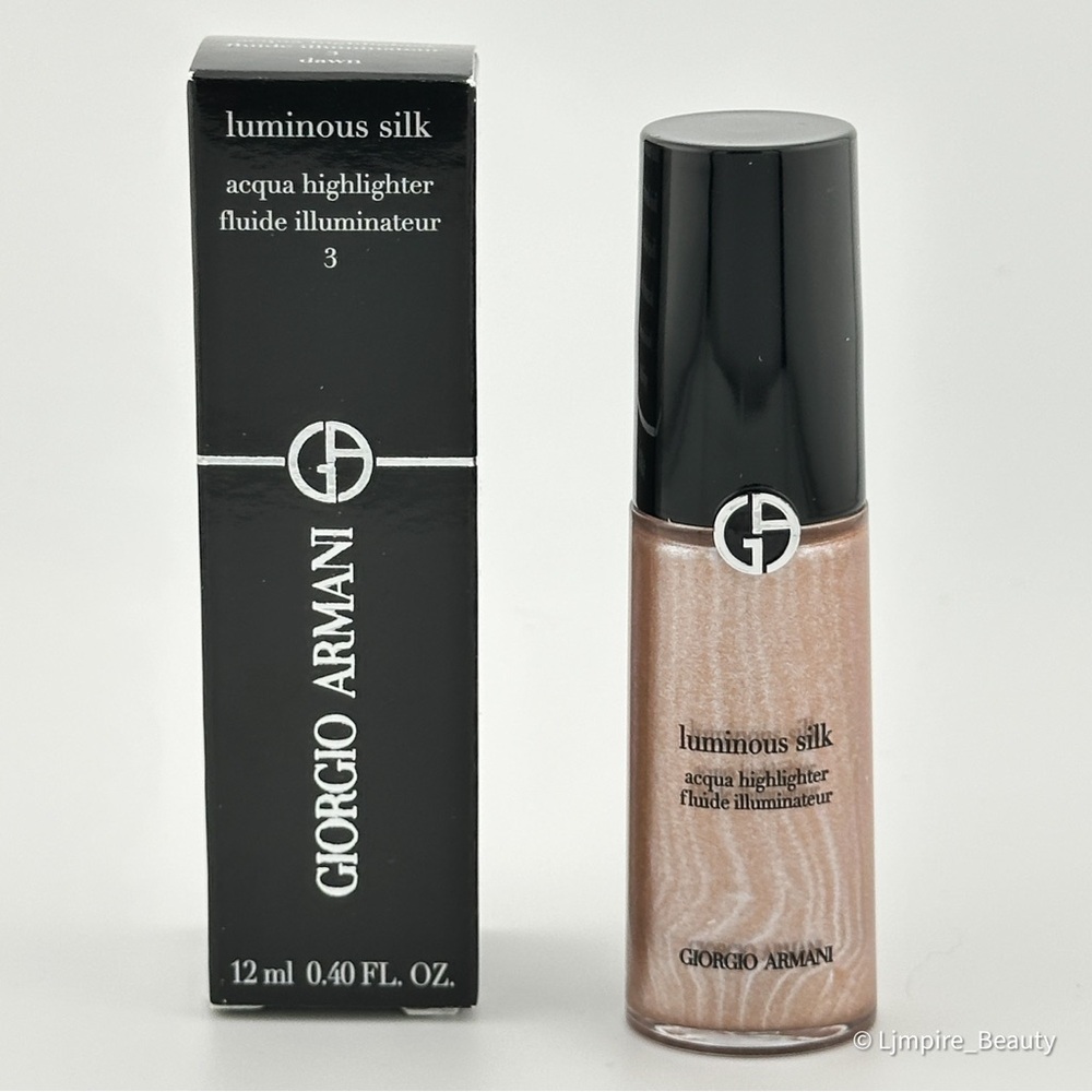 3 - 🆕 GIORGIO ARMANI Luminous Silk Acqua Highlighter - 3 Dawn (rosy bronze) NIB - Picture 2 of 9